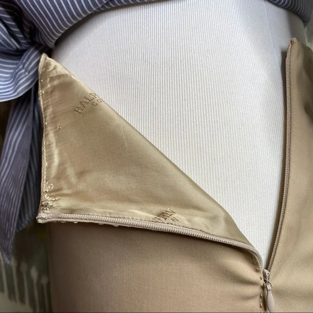 Ralph Lauren Collection Hudson Wool Pencil Skirt